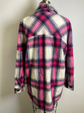 Zenana Pink Plaid Jacket, M