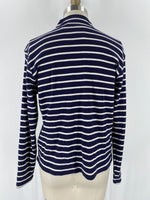 L.L. Bean Blue Stripe Pullover, L Petite