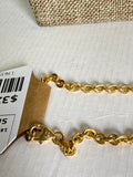 18K Gold Plated over Bronze Necklace, 24"