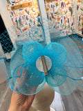 Blue Clip On Derby Fascinator