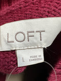 Loft Burgundy Sweater, L