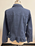 Belle Boho Kim Gravel Denim Jacket, L