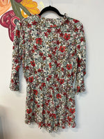 New Jessica Simpson Floral Long Sleeve Romper, S