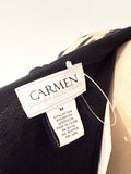 Carmen Marc Valvo Animal Print Sweater, M