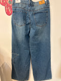 New Flying Angel Wide Leg Star Patch  Jeans, 11/30