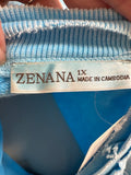 Zenana Blue Sweatshirt, 1X