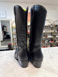 Qupid Black Cowboy Boots, 9