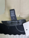 White House Black Market Black/White Cardigan, L