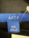 Apt. 9 Black 29" Inseam Jumpsuit, XXL