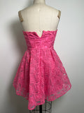 Angel Biba Pink Strapless Dress, M (runs small)
