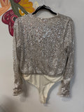 H&M Sequin Bodysuit, M