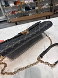 Rioni Black Laine Chained Clutch, 10"x5" (retail $290)