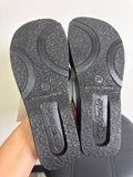 Aerothotic Black/Silver Sandals, 38 (8)