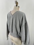 New Forever 21 Gray Cropped Sweatshirt, L