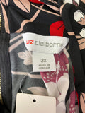 Liz Claiborne Black/Red Top, 2X