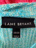 Lane Bryant Multicolor Cardigan, 18/20