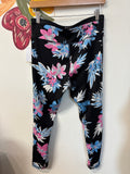 DKNY Black Print Leggings, L
