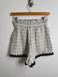 New Petal + Pup Black/White Elea Shorts, XS