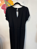 Loft Black 25" Inseam Jumpsuit, L