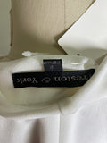 Preston & York White Blazer Jacket, 18