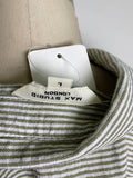 Max Studio Green Stripe Top, L