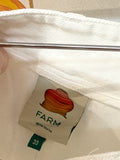 Farm Rio White Denim Shorts, 30 (10)