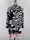 Chico's Black/White Cardigan, L