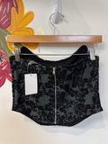 Anthropologie Strapless Bustier Top, XS