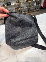 Baggallini Black Print Crossbody Bag, 10"x10"