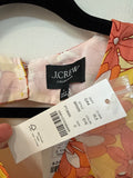 New J. Crew Puff Sleeve Sunset Floral Dress, 0