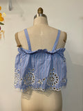 New Maeve Blue Anthropologie Top, XS (retail $108)