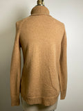 J. Crew Brown Turtleneck Wool Blend Sweater, XXS