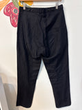 Damir Doma Black Linen 33" Inseam Pants, 46 (large)