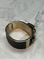 Elgin Black/Gold Hinge Watch with Working Battery