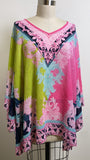 Belle Kim Gravel Pink Semi Sheer Top, 3X