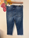 New Nicole Miller Soho Capri 20" Inseam Jeans, 8