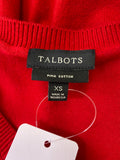 Talbots Red Cardigan, XS