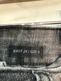 Risen 29" Inseam Black Jeans, 9/29