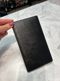 Louis Vuitton Black Epi Wallet, 7.25"x4"