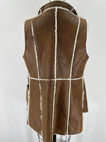 3 Sisters Brown Pocket Vest, S