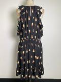Kate Spade Black Pineapple Print Dress, XL