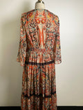 Reba Print Dress, L