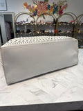 Alaia White Mina 44 Vienne Wave Leather Tote Bag, 20"x12" (retail $3100)