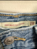 Levi's High Waisted Straight 28" Inseam Jeans, 28 (6)
