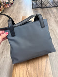 Coach Gray Nylon Shoulder Bag, 13.5"x10.5"