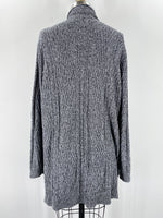 St. John's Bay Gray/Black Cardigan, XXL