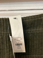 New Mi Ami Olive Green Corduroy Skirt, L