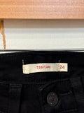 Levi's Black 726 Flare Jeans, 24 (00)