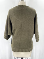 New Vertigo Rabbit Fur Trim Sweater, M
