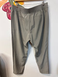 New RBX Sage Green 27.5" Inseam Active Ribbed Side Woven Ankle Pants, XL